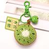 Avocado Knitted Keychain Mango Watermelon Weaved Keyrings Crochet Fruit Key Chain  Handbag Charms