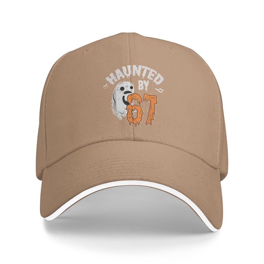 Haunted By 67 Meme Halloween Spooky Sun Baseball Cap Spring Couple Women Trucker Hat Fitted Retro Outdoor Sports Baseball Caps