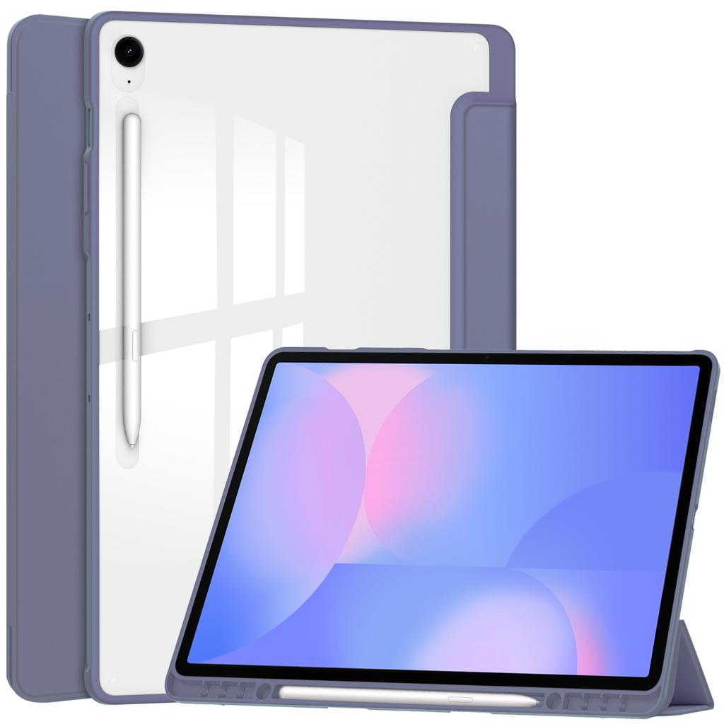 Чехол для планшета Samsung Galaxy Tab S10FE+ 13.1 S10FE Plus X620 Складной в трех направлениях Слот для стилуса Акриловый