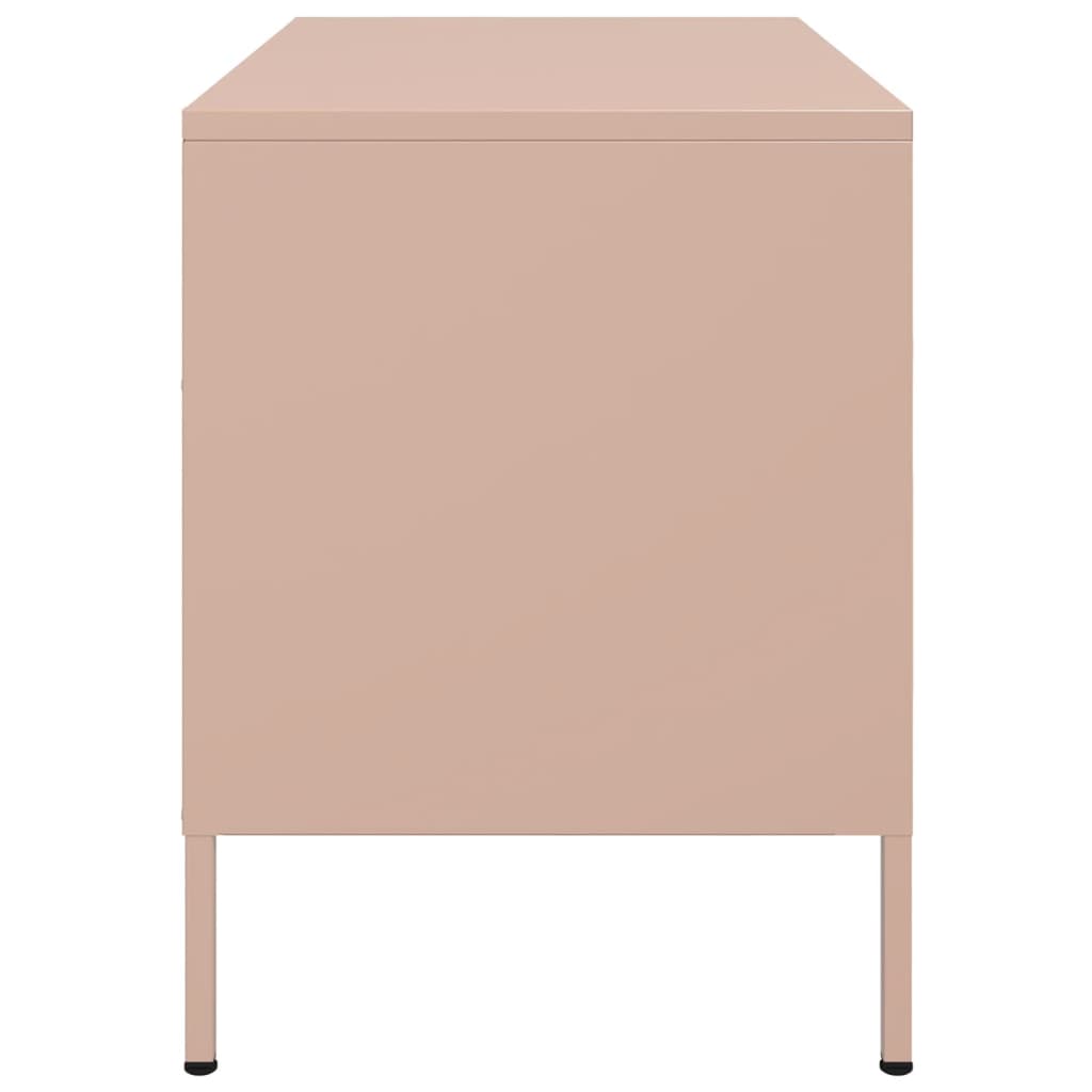 Vidaxl Szafka Pod Telewizor, Różowa, 68X39X50,5 Cm, Stalowa