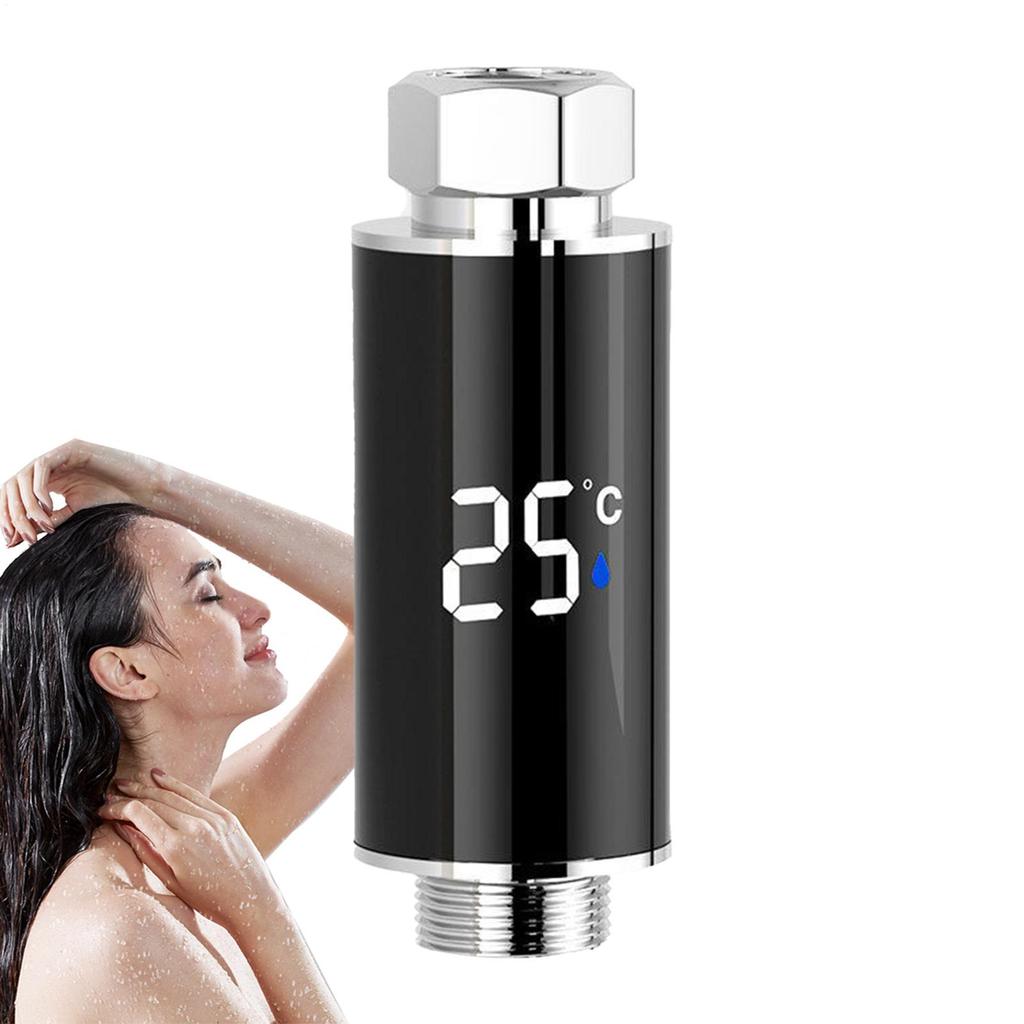 Термометр для душевой лейки Водонепроницаемый Светодиодный цифровой дисплей Измеритель температуры воды Индикатор с цветовой кодировкой Умный измеритель температуры