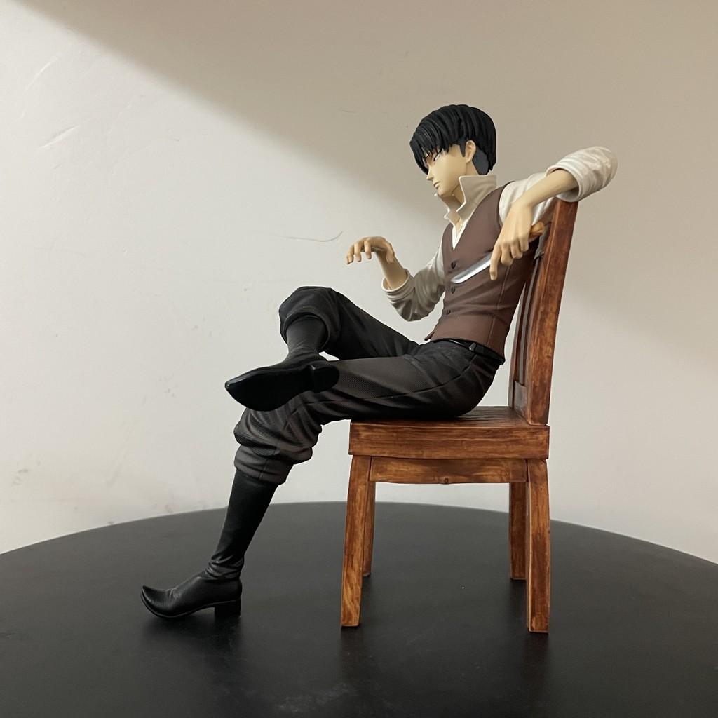 Attack On Titan Levi Ackerman Pvc Figurine Collectible Desk Decor For Fans