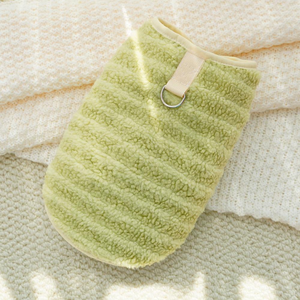 Pet Clothes Autumn and Winter Plush Double Layer Cat Dog Universal Cold Protection Dog Vest Cat Supplies Teddy