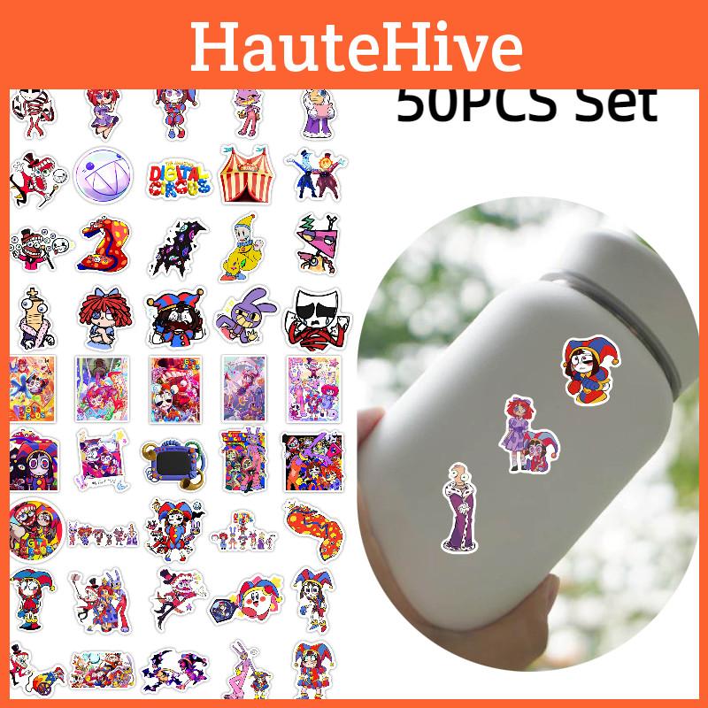 Набор из 50 штук удивительных наклеек "Цирк"! Декор для ноутбука, чемодана, личного дневника