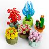 Bouquet And Succulent Set Assembled Building Block For Creative Play