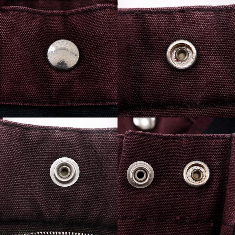 Hermes Сумка Fourre ToutPM Черный / красный хлопок унисекс Б/у