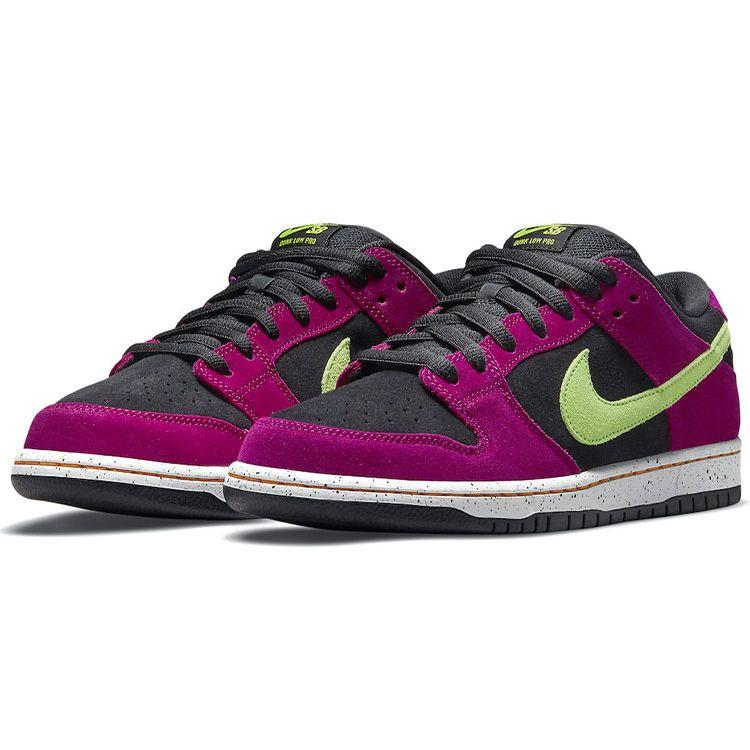 Nike Dunk Low Pro SB Red Plum Unisex Sneakers Purple Black Taxi BQ6817-501
