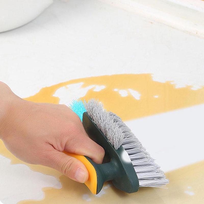 1PCS Wall Corner Brush Windows Slot Cleaner Floor Seam Brush Scraping Brush Bathroom Floor Corner Brush Toilet Cleaning Brush
