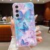 Прозрачный чехол для телефона с рисунком 'Бабочка мечты' для Samsung Galaxy S26 S25 S24 S23 Ultra S22 Plus S25 Edge S24 FE Кошелек с карманом для карт