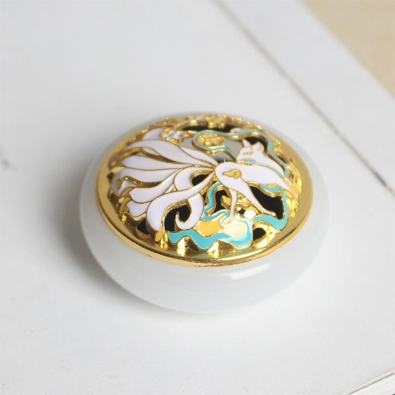 Стеклянная подставка для благовоний Девятихвостый Лис Агаровое дерево Сандаловое дерево Мини-подставка для благовоний Бытовая Внутреннее украшение Ароматерапевтический инструмент