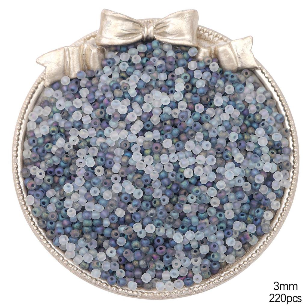 Высококачественные матовые стеклянные бусины-бисер разных цветов для изготовления украшений своими руками