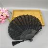 Ручной веер с кружевным чехлом, Высококлассный танцевальный веер, Милый японский складной веер, Женский