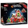 WOMA TOY C0276 Kids Plastic Xmas Snow Christmas Scene House Building Block Construction Toy