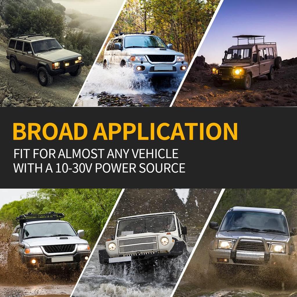 FXC (2 шт. 3-Светодиодный стробоскоп Фиолетовый Водонепроницаемый Аварийный маяк Мигалки, Предупреждающая полоса Purishion 12 различных режимов мигания Автомобиль Внедорожник Пикап Фургон…