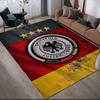 German Football Association Flannel Printed Carpet, Home Sofa Decoration for Living Room & Bedroom, Non‑Slip Play Flannel Floor Mat for Game Room