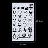 1pc Drawing Stencils Hollow Out Design PET Material Template Reusable for Children Students DIY