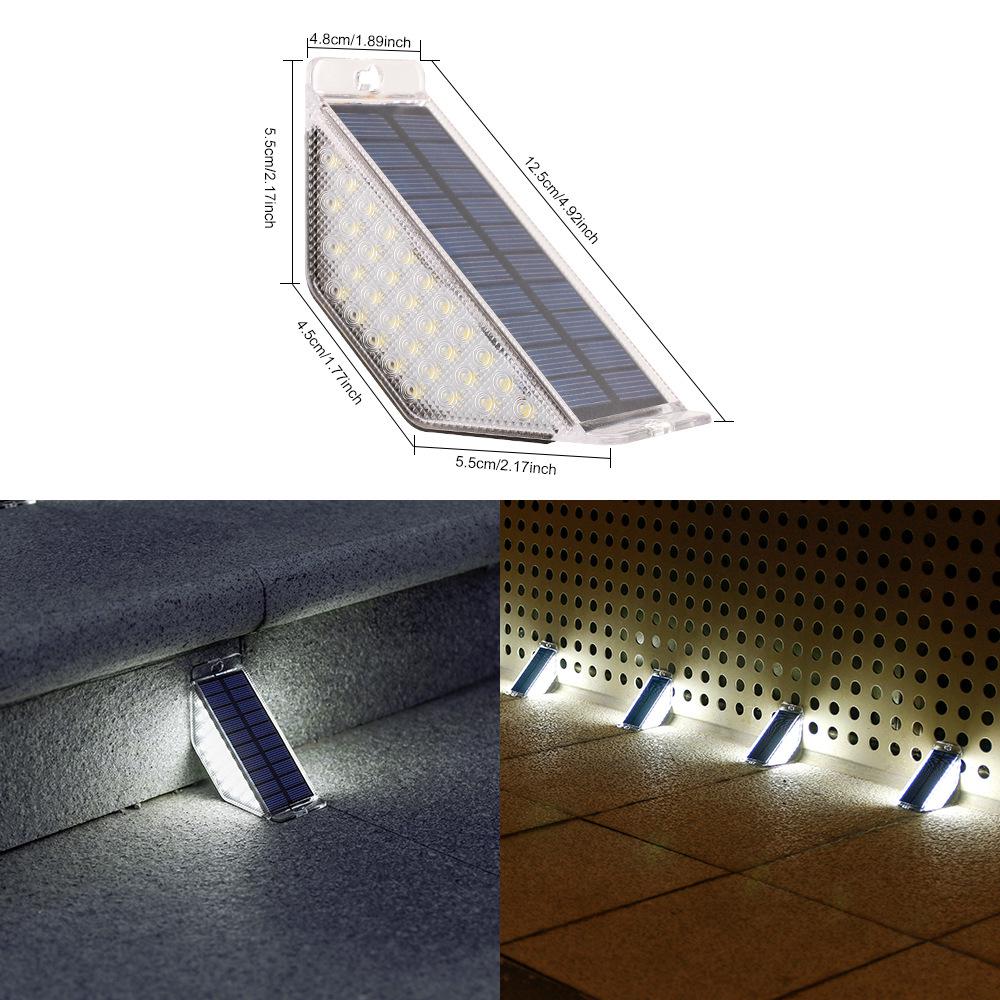 Rainproof Solar Step & Pathway Lights for Outdoor Courtyard