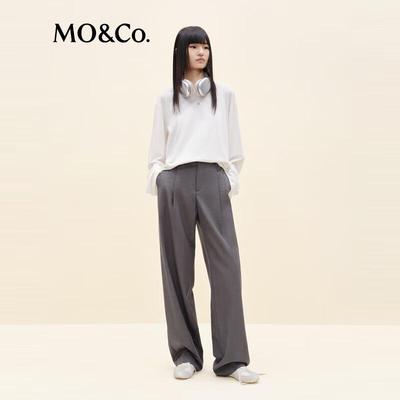 МО&Ко. Широкие брюки из ацетата и шерсти с высокой талией серии C+
