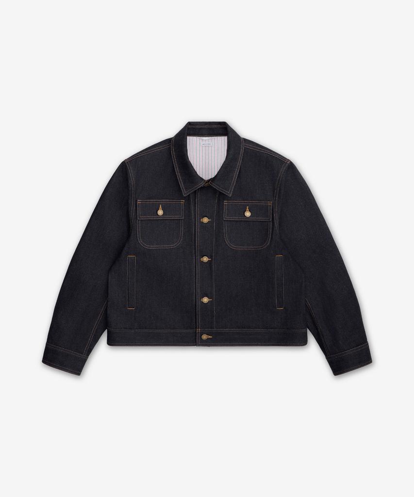 Thom Browne Selvedge Denim Backstrap Utility Jacket - Navy / Mjo256Sf1101415