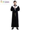 Halloween Costumes Western Party Prom Costumes Drama Stage Performance Men's White Shoulder Pads Priest Cosplay Costumes