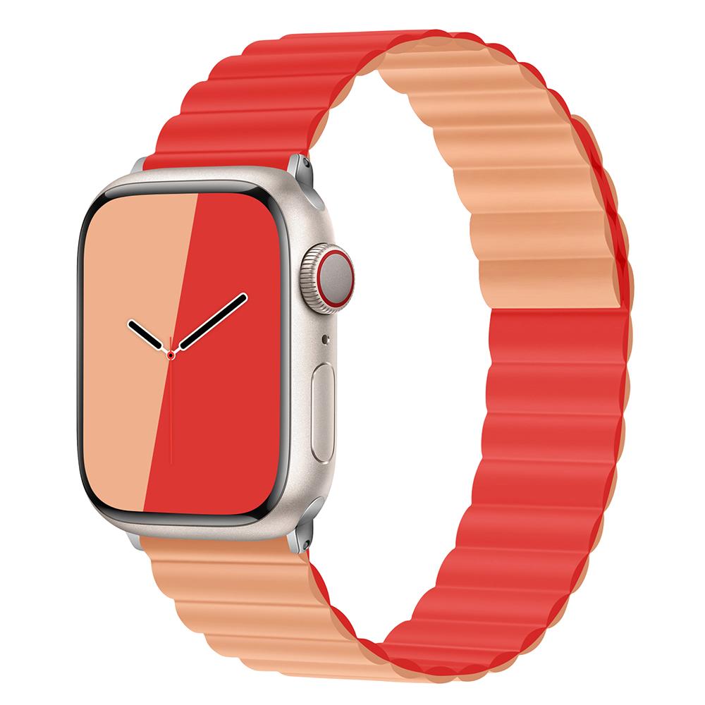 Простая магнитная застежка для Apple watch Ultra 9 8 7 49 мм 45 мм 41 мм Силиконовый ремешок для iWatch 6 5 4 SE 44 мм 40 мм 42 мм