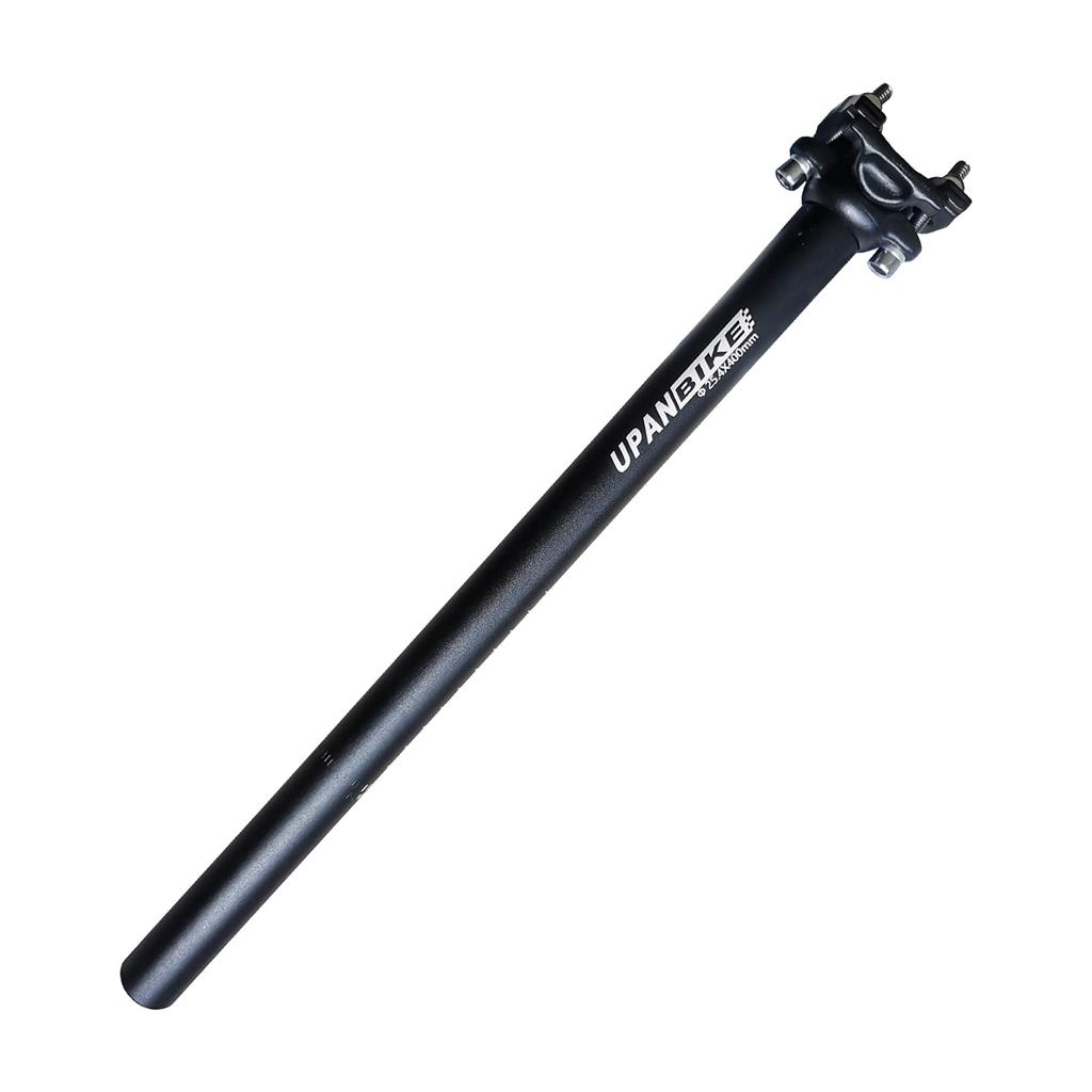 UPANBIKE Bicycle Seatpost Aluminum Alloy Extra Long for Mountain Bike 27.2 30.9 31.6mm400mm (Black 27.2mm)
