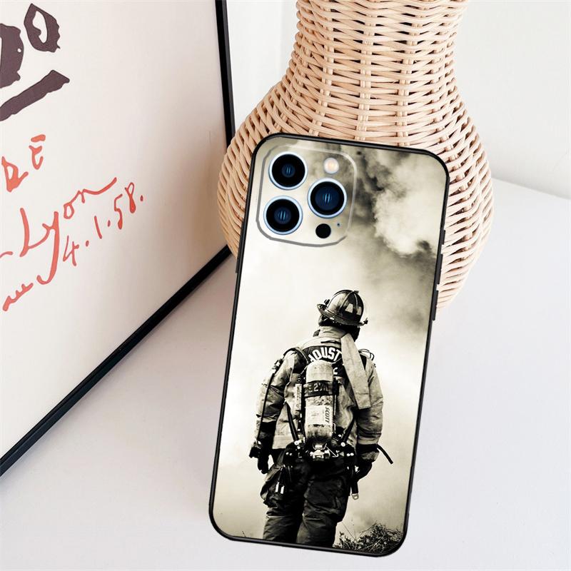 Чехол для телефона 'Герой-пожарный' для iPhone 17 Pro Max 16 15 11 12 13 14 Pro Max mini 15 16 Plus 16e 17 Air Cover