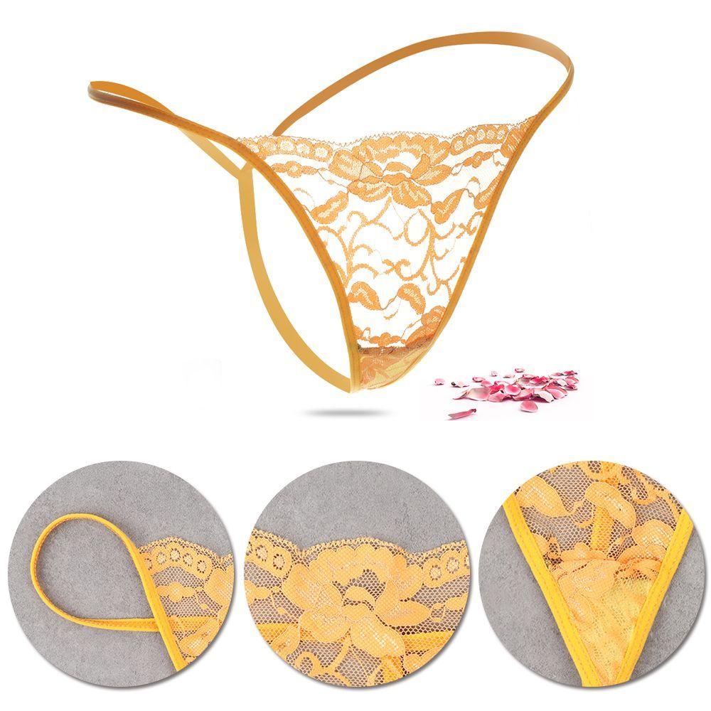 10pcs Random Transparent Seamless Thong Low Waist Briefs Sexy Lingerie G-String Lace Panties