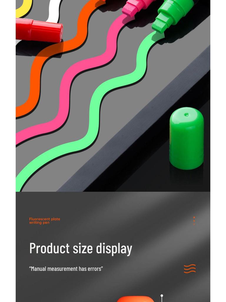 Светодиодный флуоресцентный маркер для меловых досок и белых досок, на водной основе.