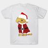T Shirt Women Christmas Goldendoodle Santa Claus Harajuku Print Kawaii Tshirt Summer Short Sleeve Female T-Shirt Top Tee