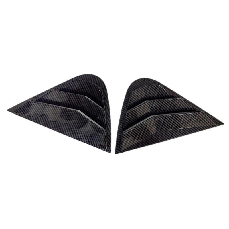 Для Seat Ibiza 2008 2009 2010 2011 2012 Автомобильные задние жалюзи на окно Боковая крышка-жалюзи Накладка Наклейка Вентиляционное отверстие Совок ABS Углеродное волокно ABS