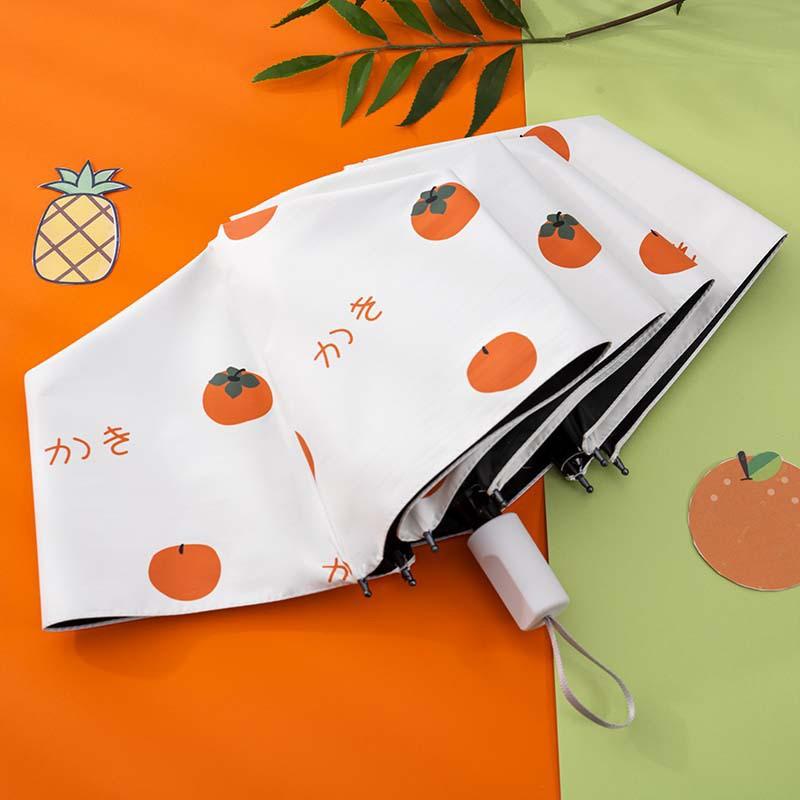 Automatic Manual Folding Umbrella Sun Rain Protection UPF50 Black Coating Cartoon Design 8-Rib Lightweight Adult