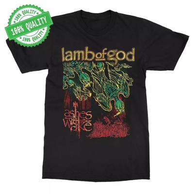 Lamb of God - Ashes of The Wake Подарок для фаната Полный размер от S до 5XL Хлопковая футболка Унисекс футболка