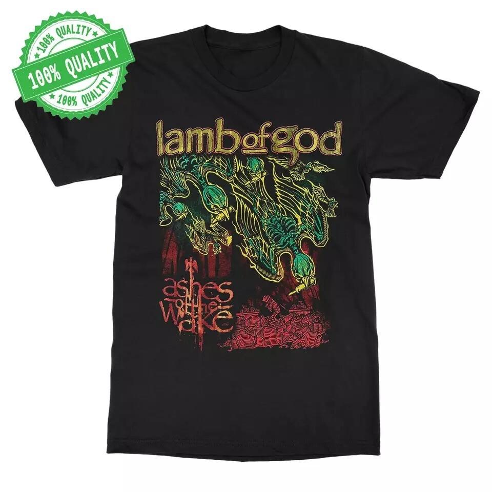 Lamb of God - Ashes of The Wake Подарок для фаната Полный размер от S до 5XL Хлопковая футболка Унисекс футболка