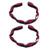 2PCS Stretching Strap with Loops 8 Segment Fitness Stretch Band for Stretching Equipment Exercise Flexibility Pink