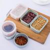Mini Size Home Round Plastic Refrigerator Crisper Kitchen Food Storage Sealed Box Lunch Grains Tank Sorting Container