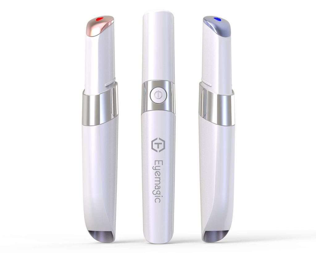 Бьюти-устройство для ухода за глазами с ионами, теплом, звуковой вибрацией и светодиодной подсветкой, перезаряжаемое, уменьшает темные круги, мелкие морщины и дряблость кожи, Eyemagic