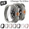 Обновление до Ultra Case для Samsung Galaxy Watch 7 6 40мм 44мм Замена на Galaxy Watch Ultra 47мм Защитное стекло для экрана