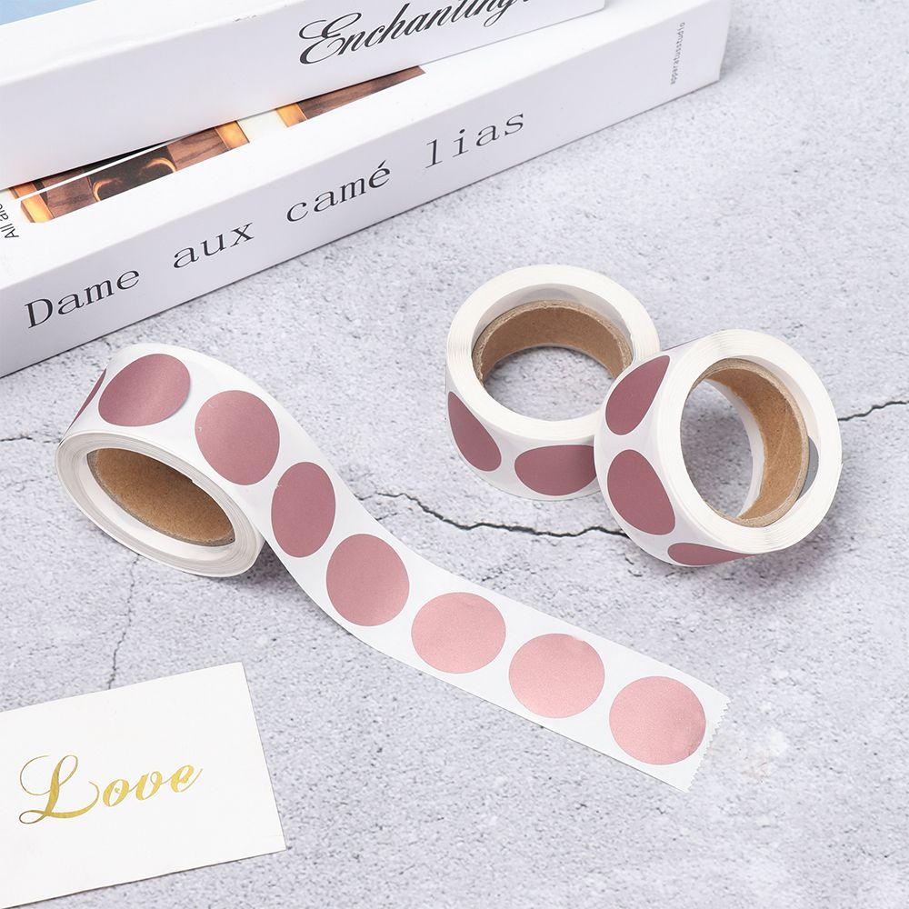 Game Stationery Business Wedding Message Card Round Shape Scratch Off Sticker Labels Adhesive Paper