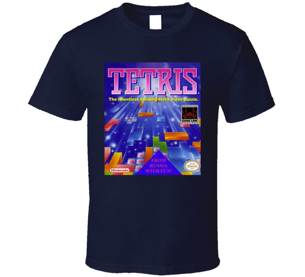 Tetris Nes Video Game Cover T Shirt