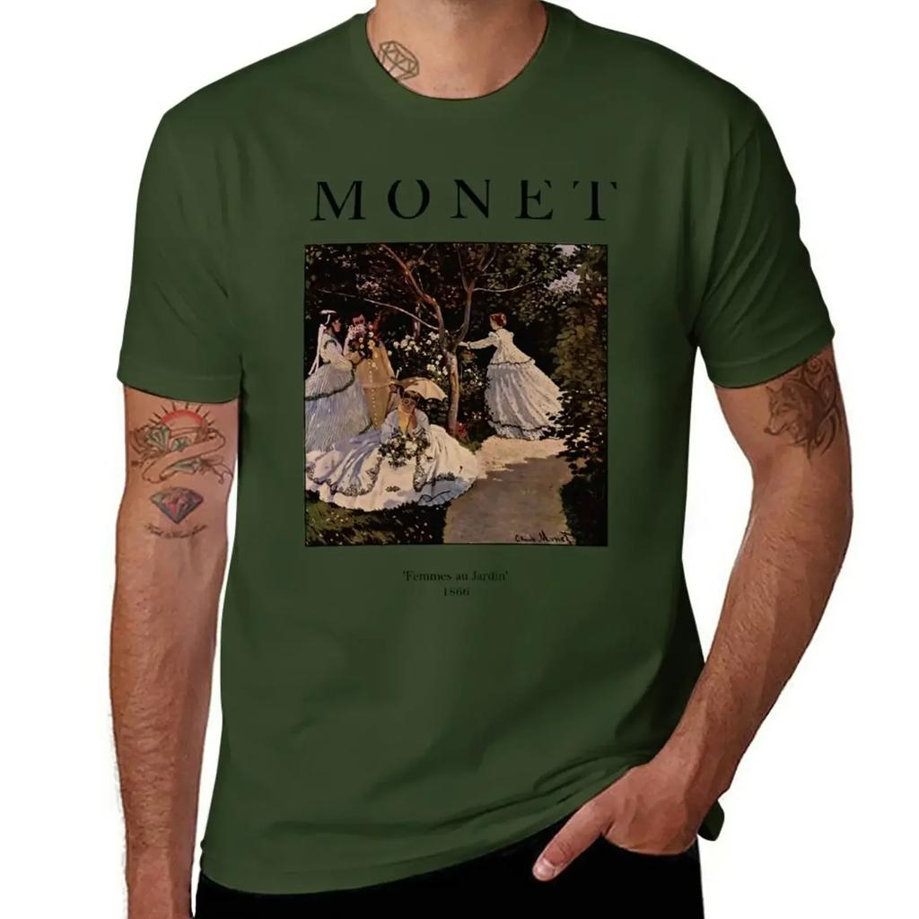 Monet - Women in the Garden T-Shirt sports fans sweat quick drying Men's cotton t-shirt