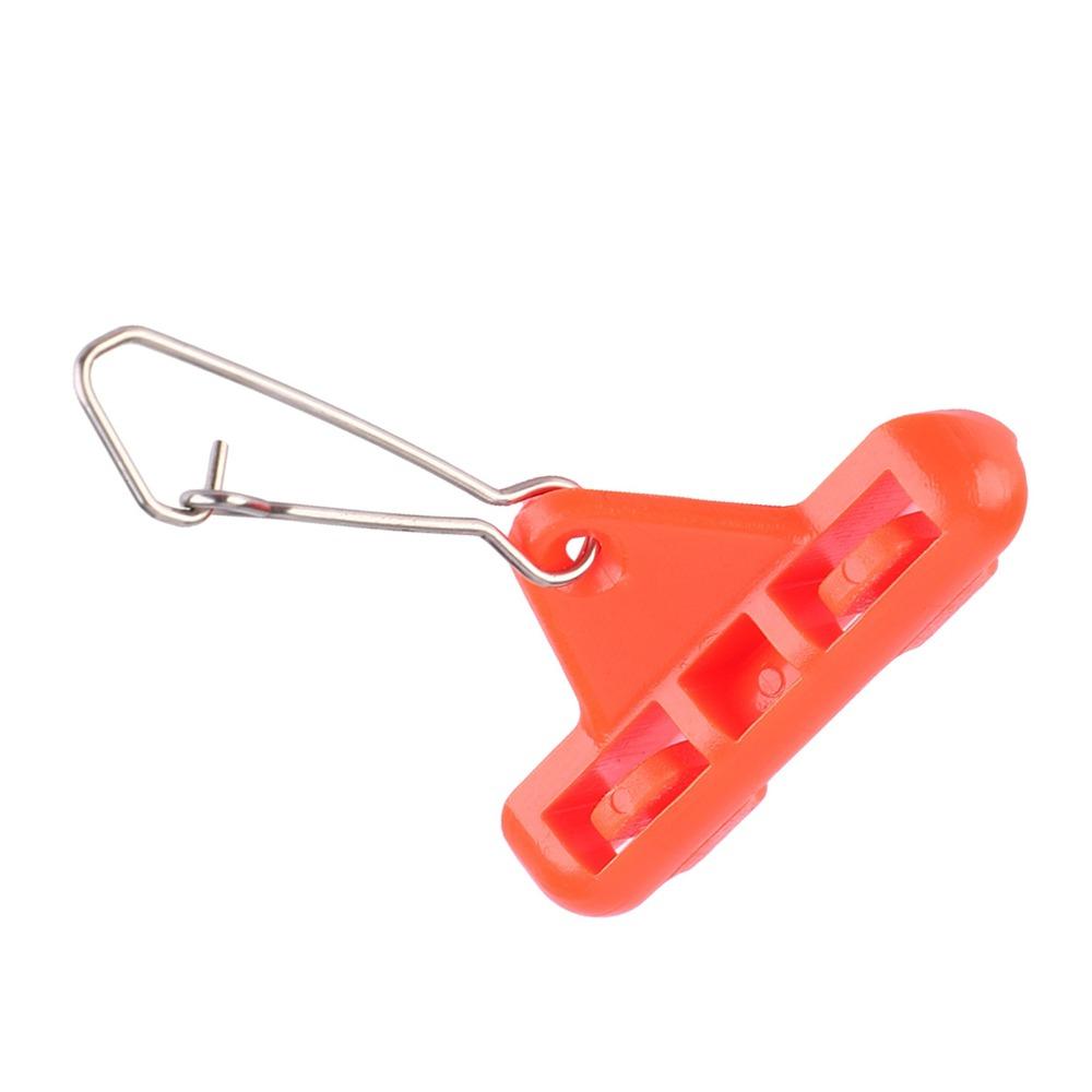 30PCS Orange Red Fishing Rig Booms Double Lock Snaps Sliding Rig Boom Zips Slider Boom  Boat Fishing