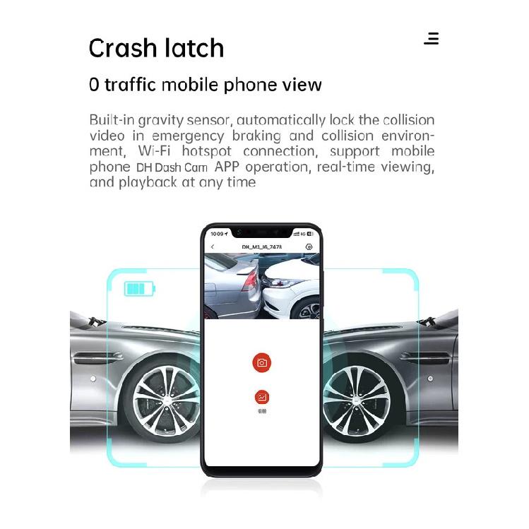 Dahua Smart Dash Cam M1 Voice Control 1080P 130FOV Wifi Dahua Car DVR Car Recorder Auto Recorder Wifi Parking Monitori