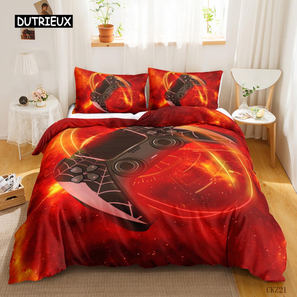Комплект постельного белья Game Duvet Cover Set Game Contoller для детей, мальчиков, подростков, игровой комплект постельного белья Double Queen King Size из полиэстера