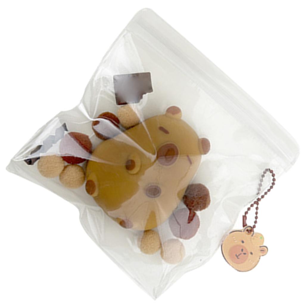 Милый мягкий брелок в виде капибары, элегантный мягкий брелок в виде капибары для снятия стресса, аксессуар для любителей капибары