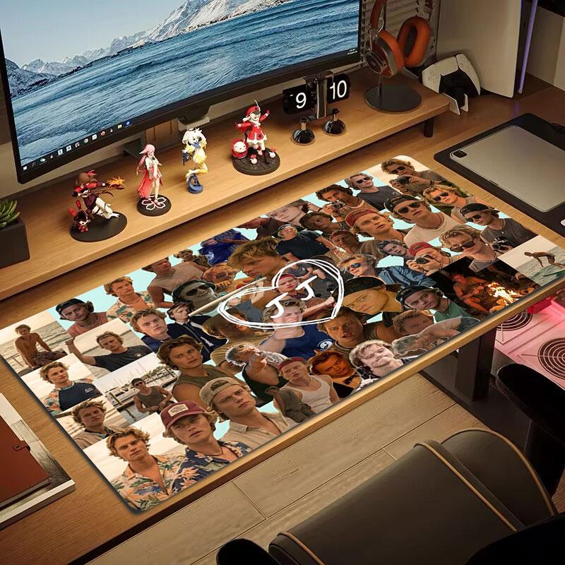 Rudy Pankow JJ Maybank Large Size Mouse Pad Large Gaming Table Cushion Non-slip Laptop Tablet Big Mousepad XXL Mat Mini PC Playmat With Lock edge