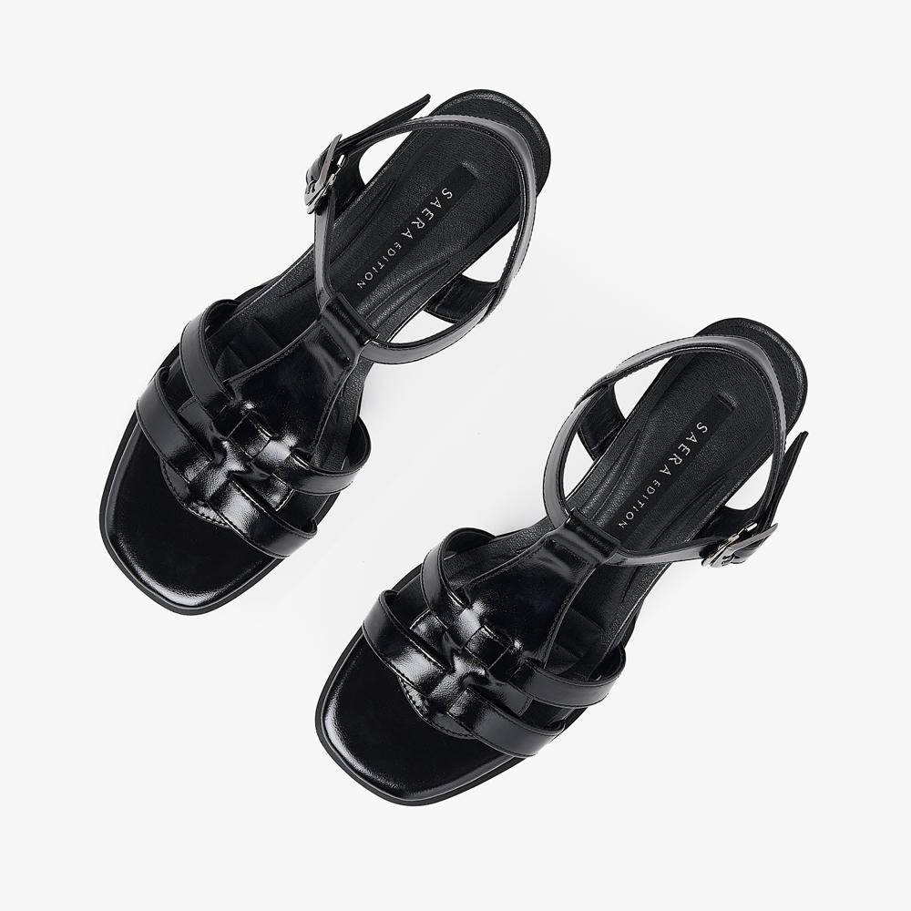 Минималистичные босоножки на каблуке Saera Edition O55S253