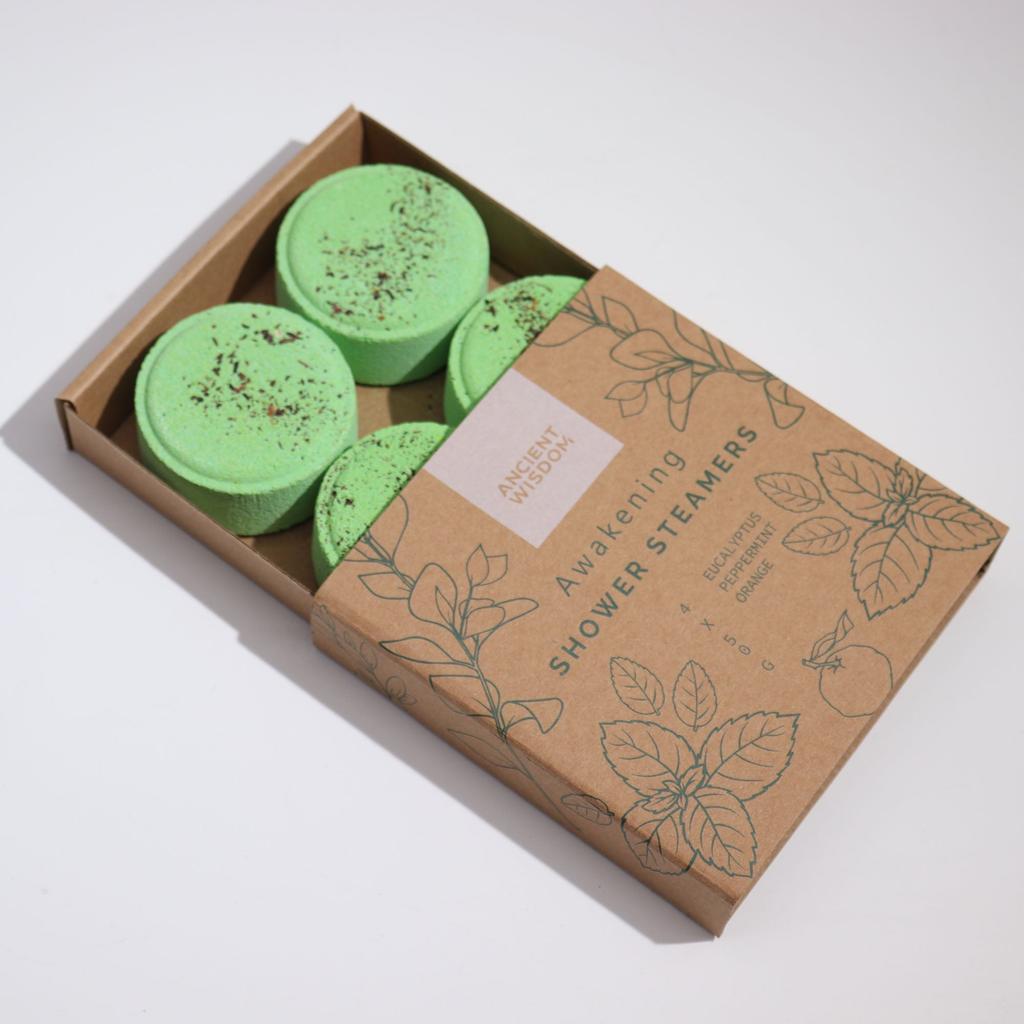 2x Shower Steamers Gift Set 4 Pack Essential Oils