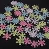 Bedroom Dormitory Decoration Christmas Stickers Wall Stickers Fluorescent 3D Luminous Snowflake