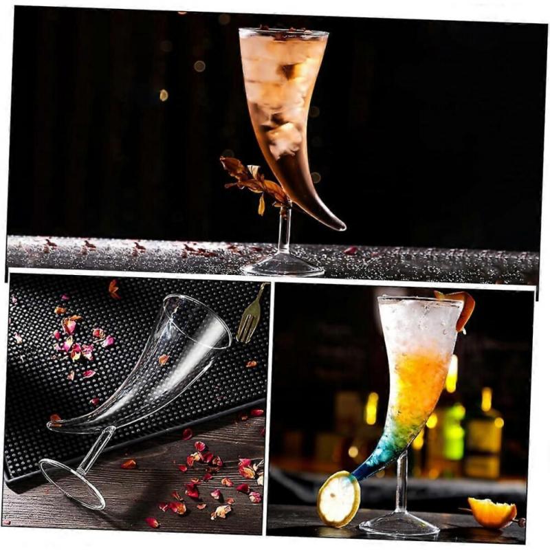 Smoked Glass Cup for Party Cocktail Drinks Barbecher Transparent